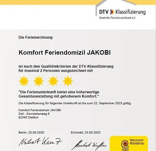 Komfort Feriendomizil Jakobi * Dietfurt an der Altmühl